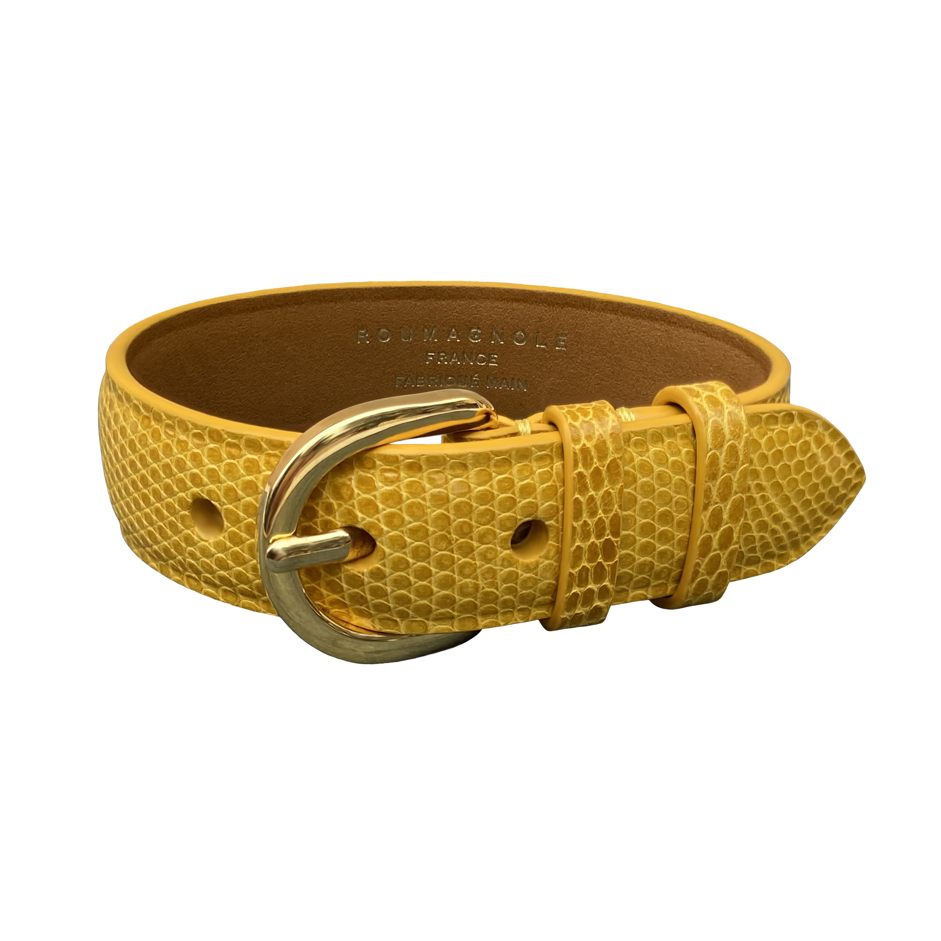 BRACELET Lézard Jaune