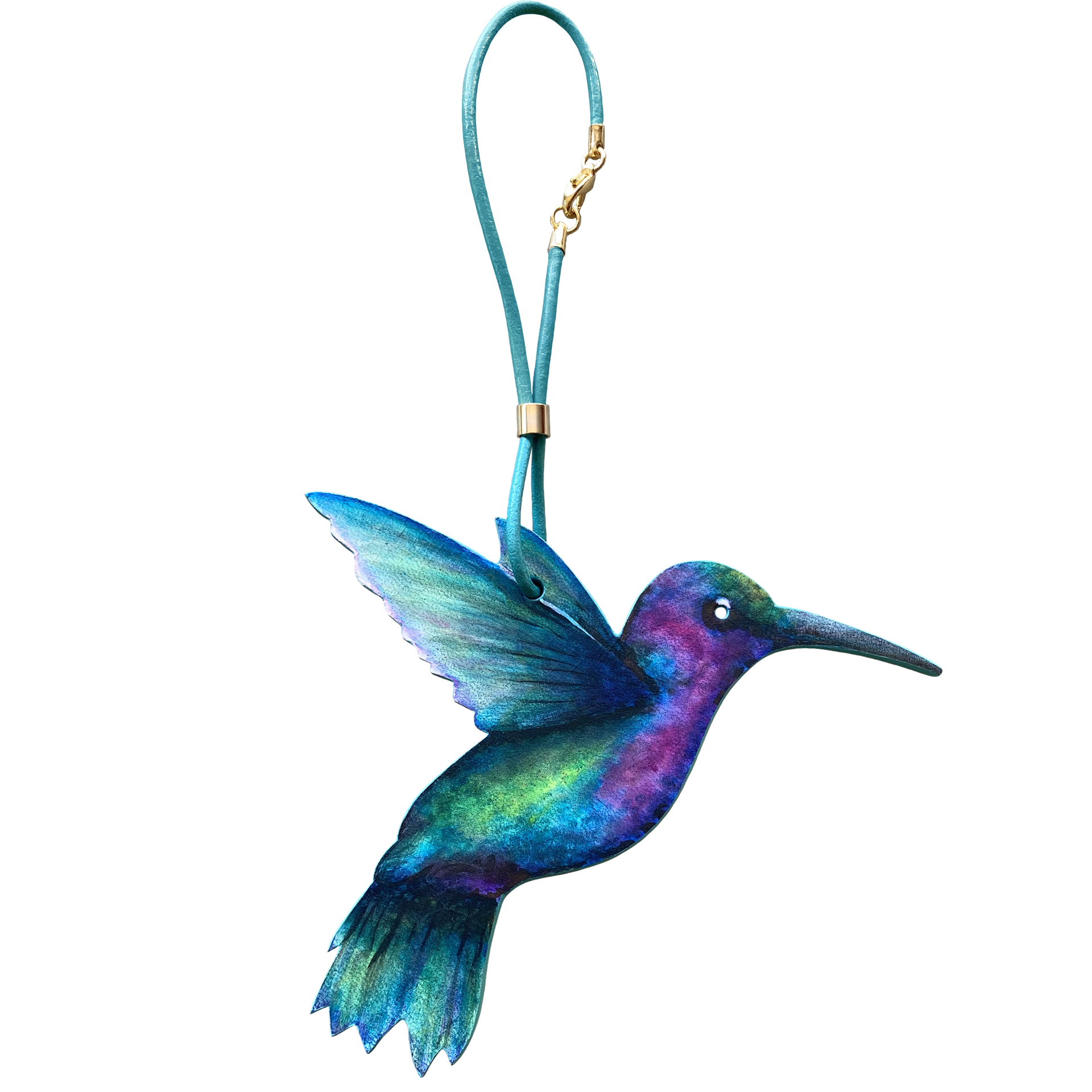 CHARM COLIBRI Peint à la main